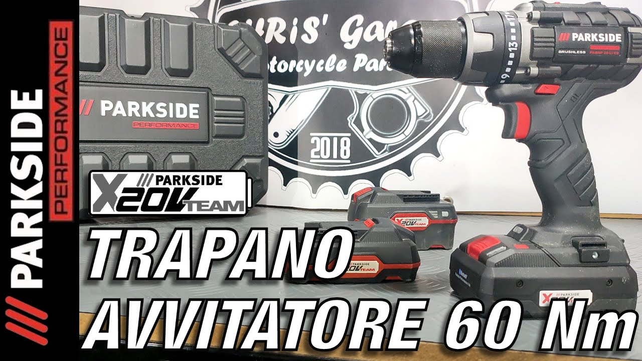 PARKSIDE PERFORMANCE Trapano Avvitatore 60Nm BRUSHLESS PABSP 20-Li C2