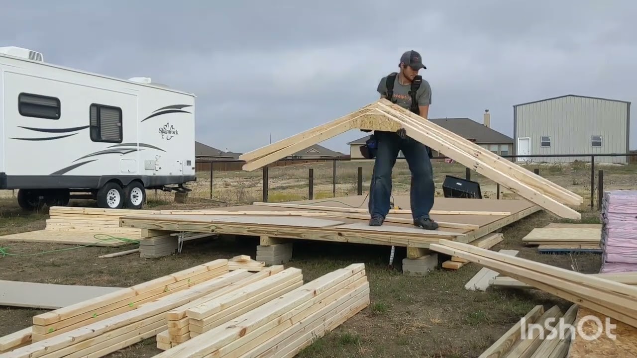 12x24 shed build