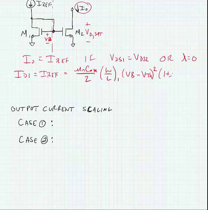 ECE 3110 - Lecture 7b: Simple MOS Current Mirror