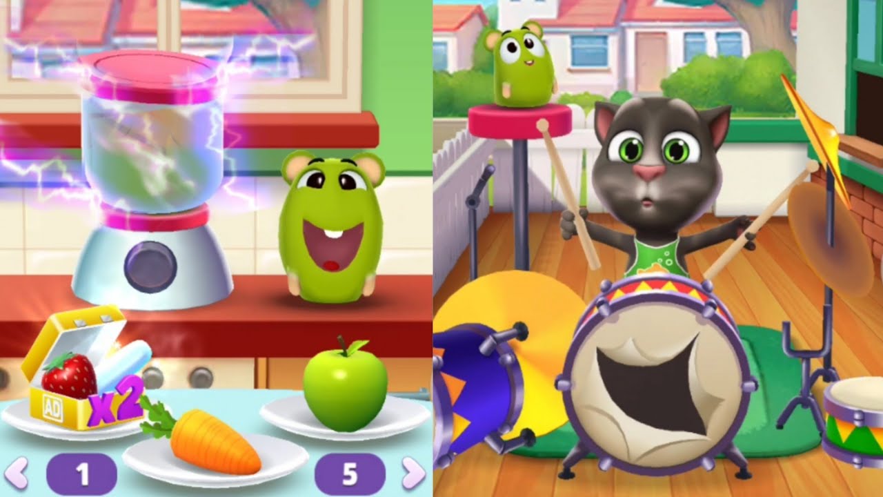 My Talking Tom 2 Fruit Blender And Dram Broken | Level 9 Part 9