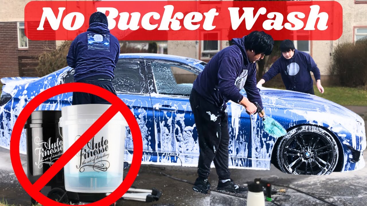 No Bucket Car Washing Method