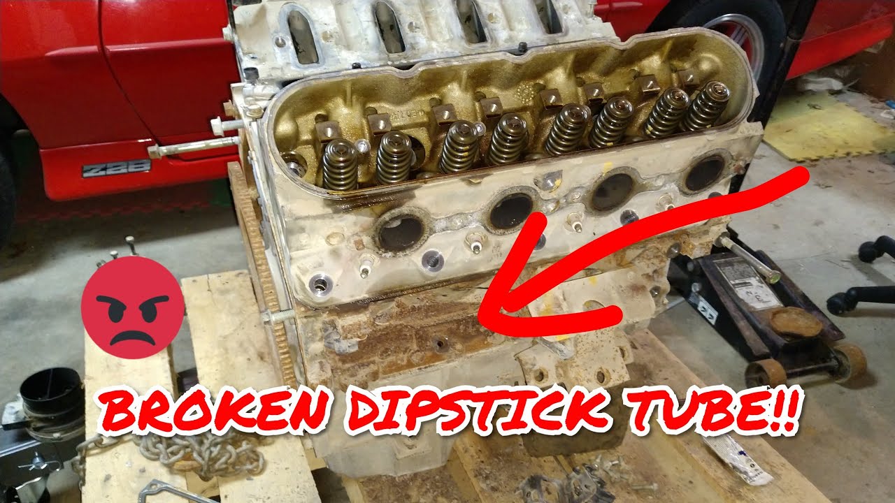EXTRACTING A BROKEN DIPSTICK TUBE! Chevy 5.3