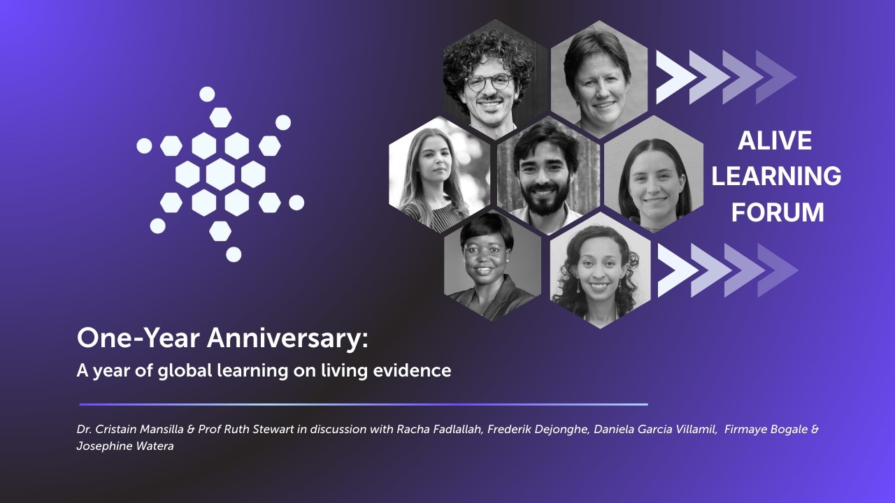 One Year Anniversary: A year of global learning on living evidence (10 February 2026)