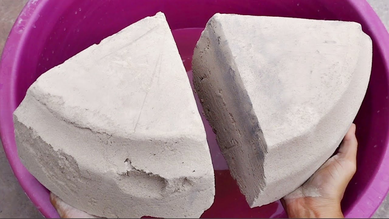 Huge Chunks 🤤🤤Pure Clay / Pure Mud / Soft pure Dirt | Water Crumbling ASMR | Satisfying , Sleepaid