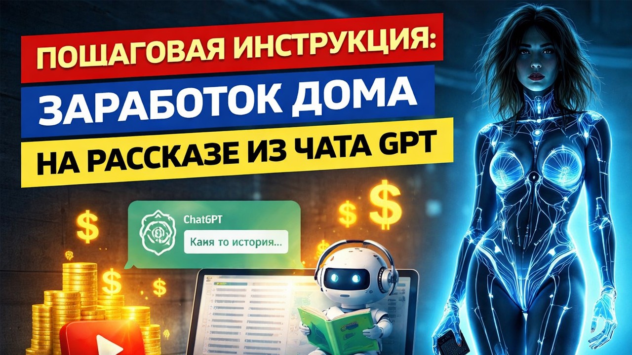 Пошаговая инструкция: заработать быстро на рассказе из чата GPT. Нейросеть пишет рассказ.