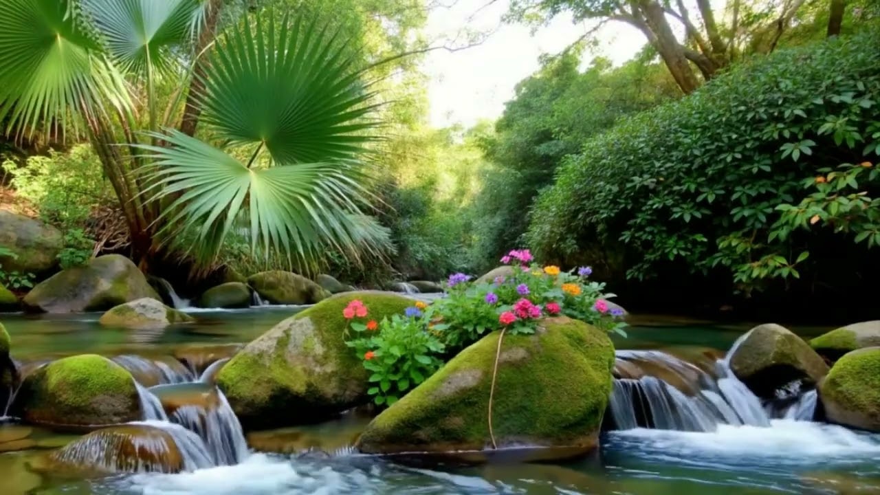 Calming River Sounds with Birds for Sleep 🌊🐦 Relaxing Nature Sounds