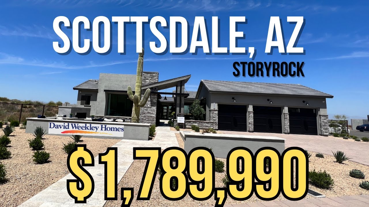 INSIDE $1.8M North Scottsdale Luxury Homes | Saguaro Model Home Tour | Storyrock | David Weekley