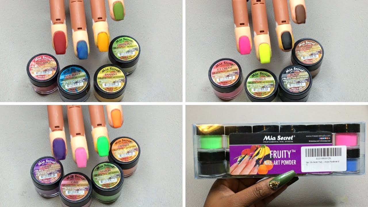 Mia Secret Fruity Collection | Color Acrylic Swatches