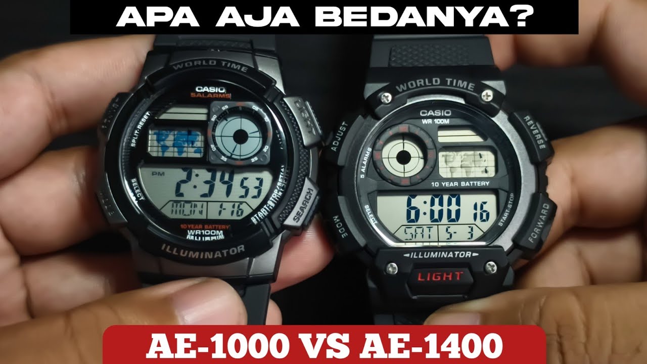 CASIO AE-1000 VS AE-1400 | BATTLE CASIO KEMBAR?! IRA KIRA LEBIH BAGUS YANG MANA❓