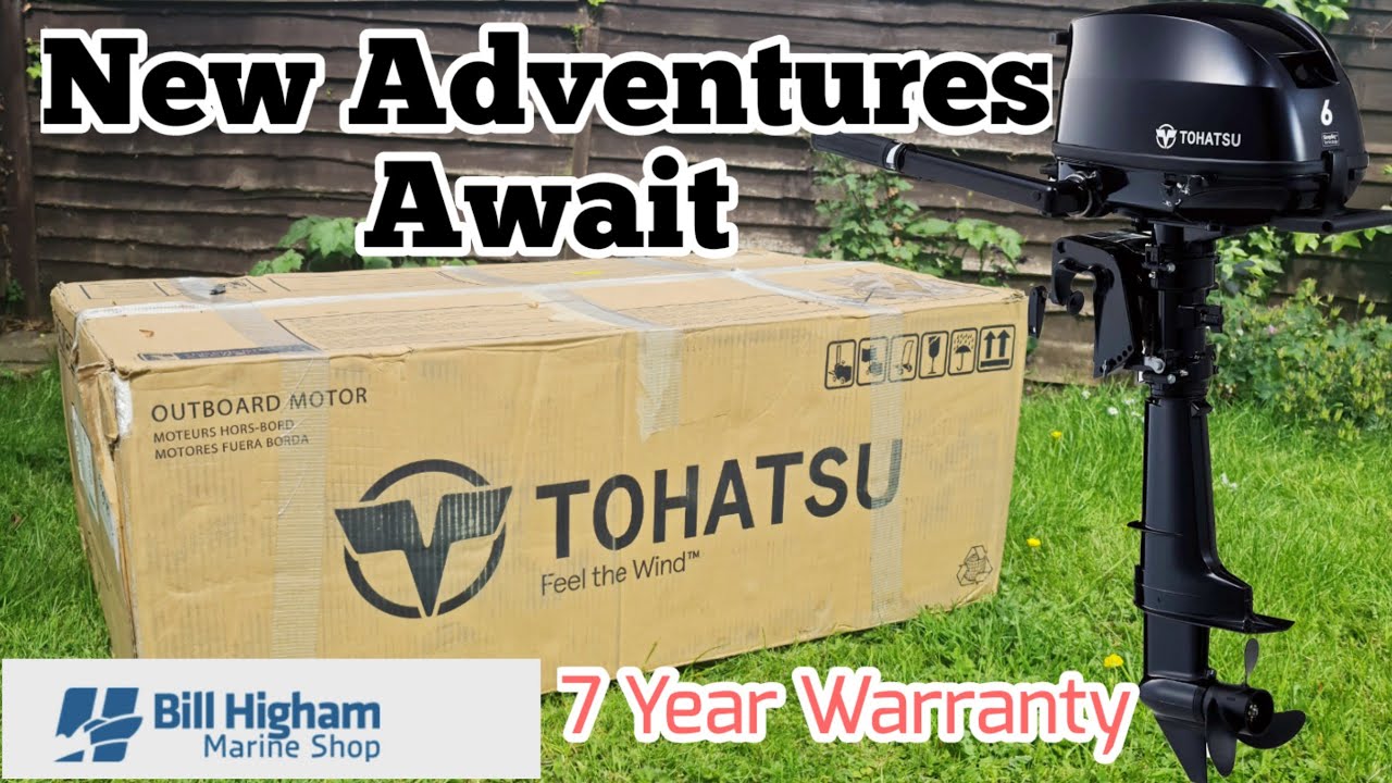 Tohatsu 6HP 4 Stroke Unboxing & Test Run - MFS6DD