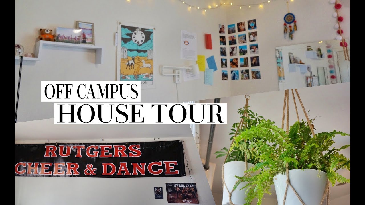 RUTGERS OFF-CAMPUS HOUSE TOUR: House tips, paying rent, living with other people, etc.