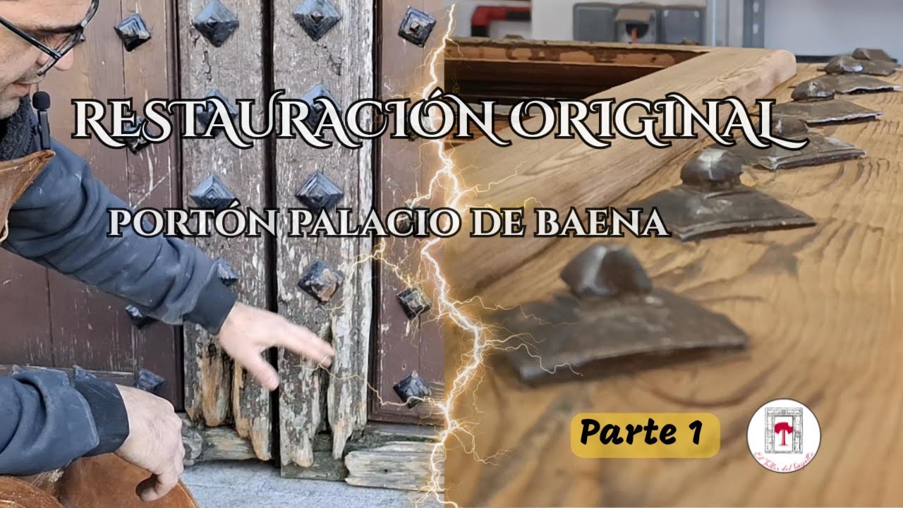 RESTAURACI&Oacute;N ORIGINAL del Port&oacute;n del Palacio de Baena Parte 1 &middot; Decapado completo  port&oacute;n centenario