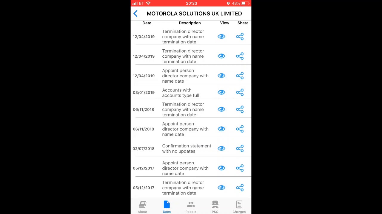 Fast Companies House Search App iOS Promo