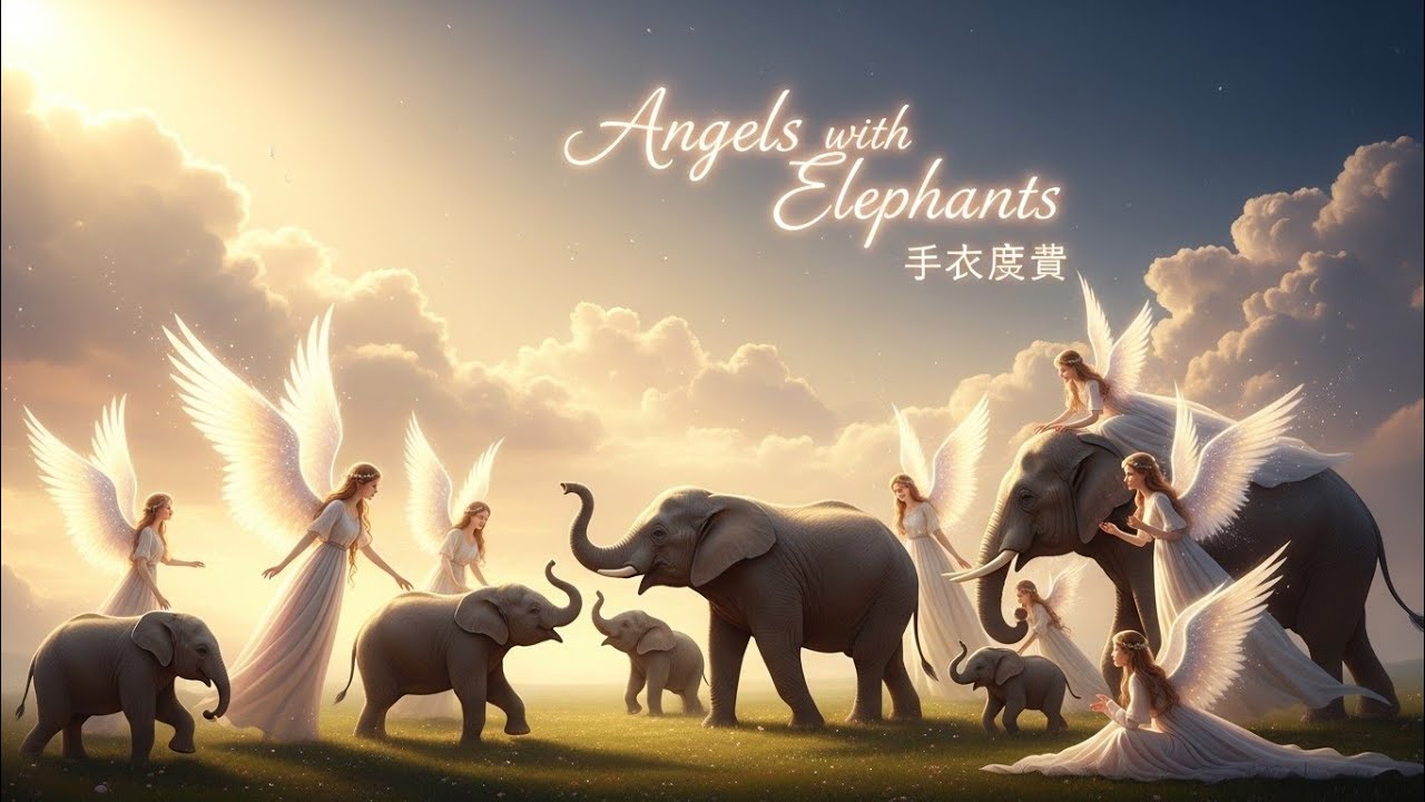 "Magical Elephant and Angel in Heaven Garden | Beautiful Fantasy Story"