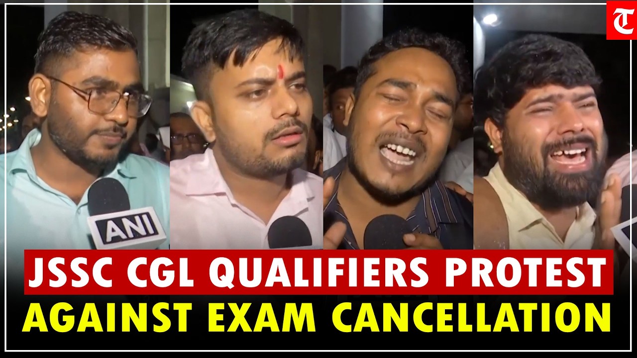 JSSC CGL Qualifiers Protest in Ranchi, Demand Justice and Reconsideration of Exam Cancellation