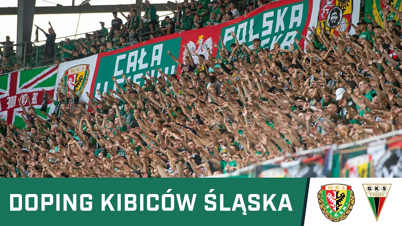 KIBICE: Doping kibiców Śląska w meczu z GKS-em Tychy