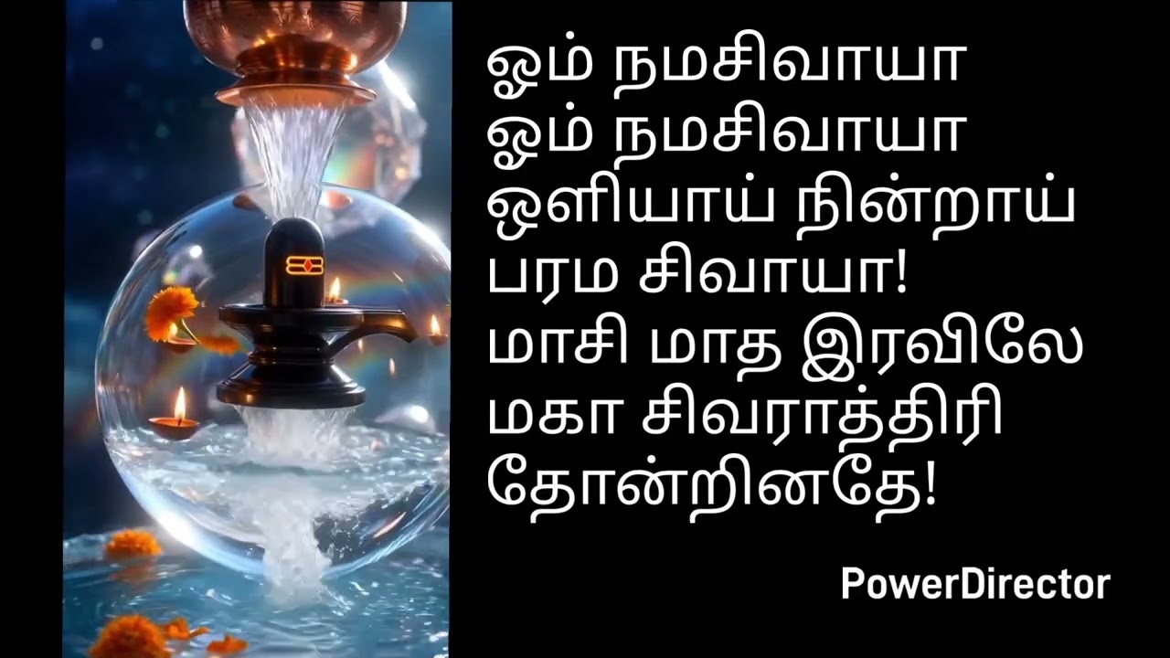 ஓம் நமசிவாயா ஓம் நமசிவாயாஒளியாய் நின்றாய் பரம சிவாயா!மாசி மாத இரவிலேமகா சிவராத்திரி தோன்றினதே!