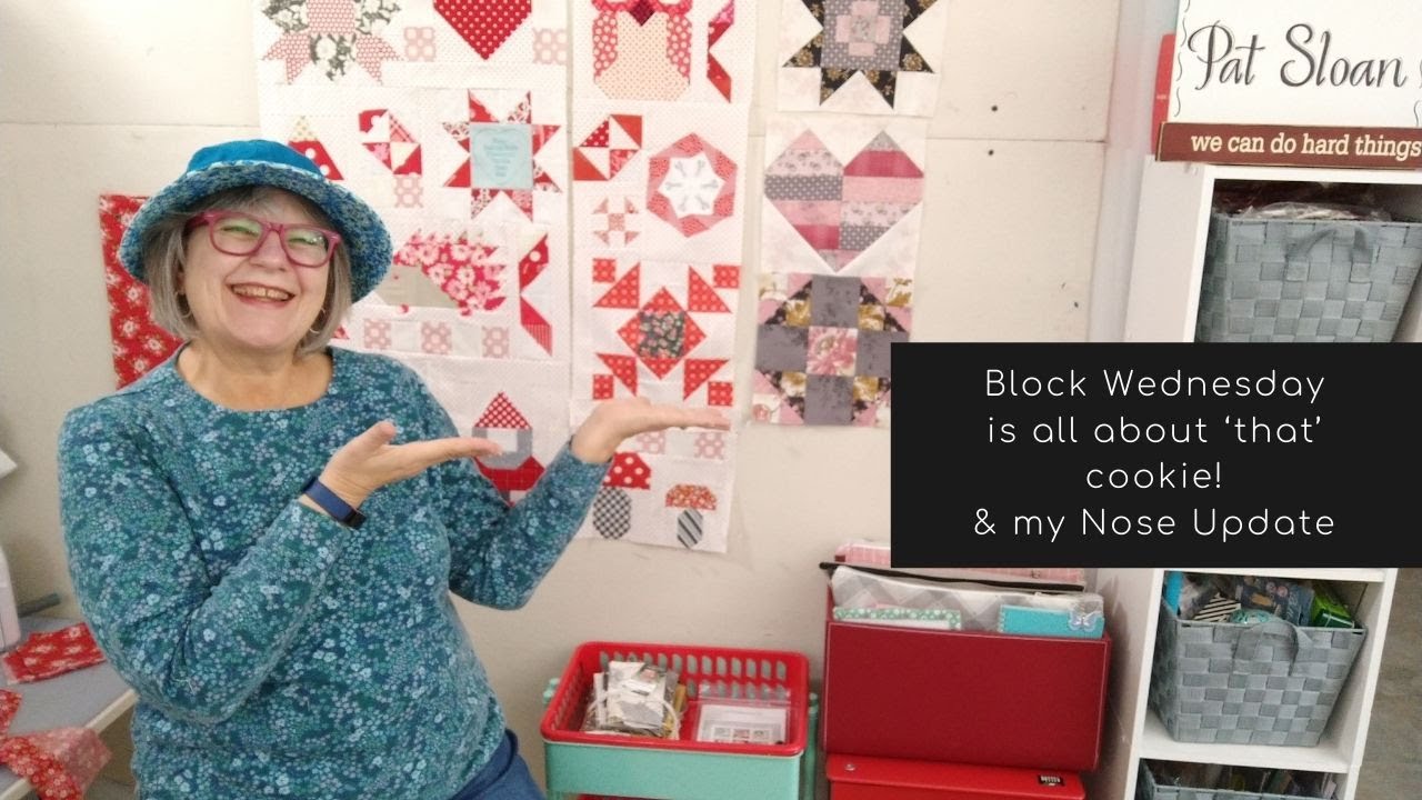 Block Wednesday is all about ‘that’ cookie! & my Nose Update