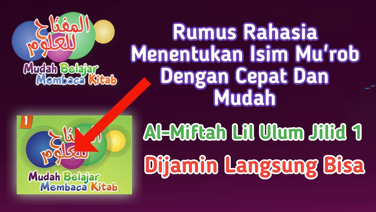 Rumus Rahasia Menentukan Isim Mu'rab Dengan Cepat Dan Mudah Ala Metode al-Miftah Lil Ulum Jilid 1