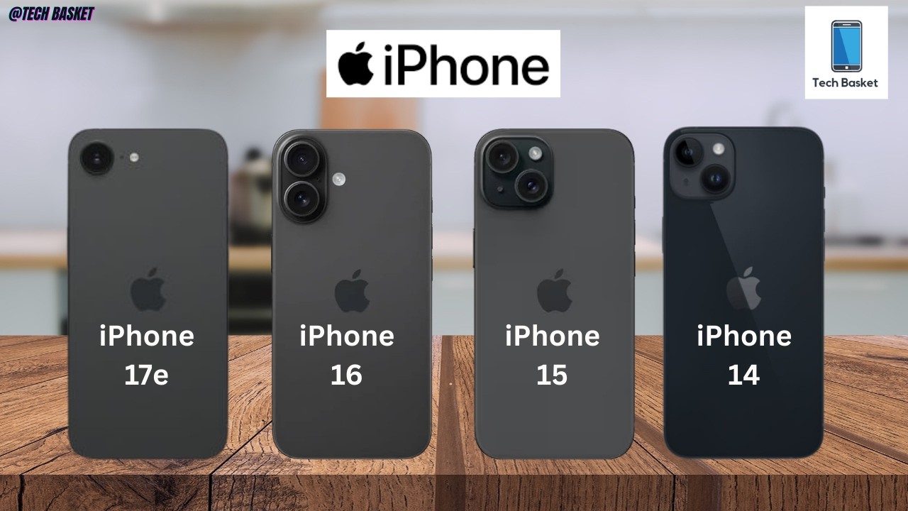 iPhone 17e vs iPhone 16 vs iPhone 15 vs iPhone 14.
