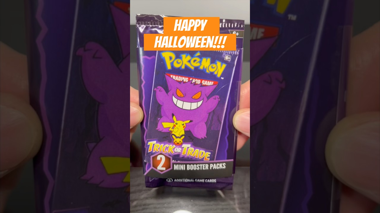 Pok&eacute;mon Trick or Trade 2024 BOOster Pack Opening x2!!🎃#pokemon #pokemontcg #tcg #halloween #shorts