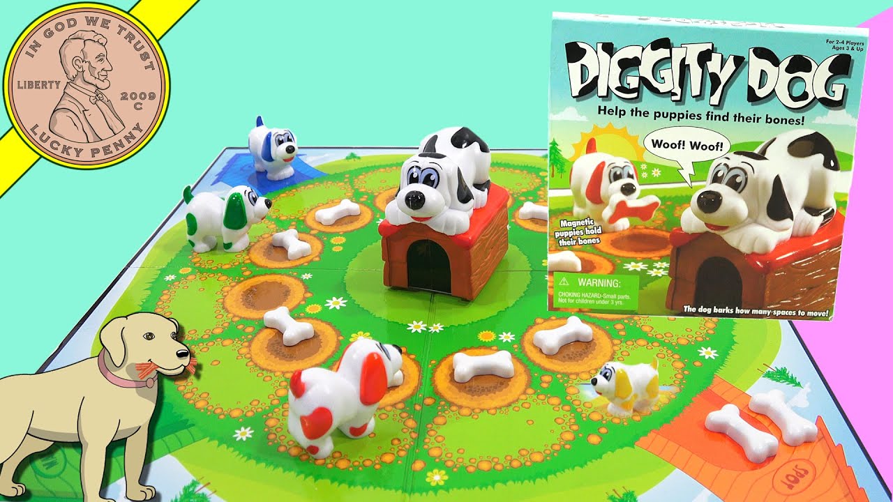 How To Play The Game Diggity Dog Family Board Game