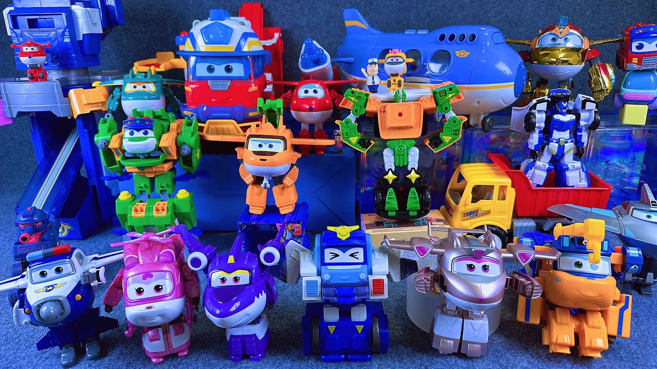 32-minutes of satisfying unboxing, cool Super Wings Space Base Set Series ASMR | Review Toys