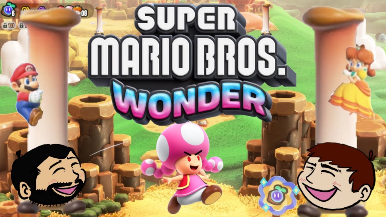 TALL SHROOMS, BOUNCING HIPPOS, AND A RACING WIGGLER - SUPER MARIO BROS WONDER PART 2 #funny #new
