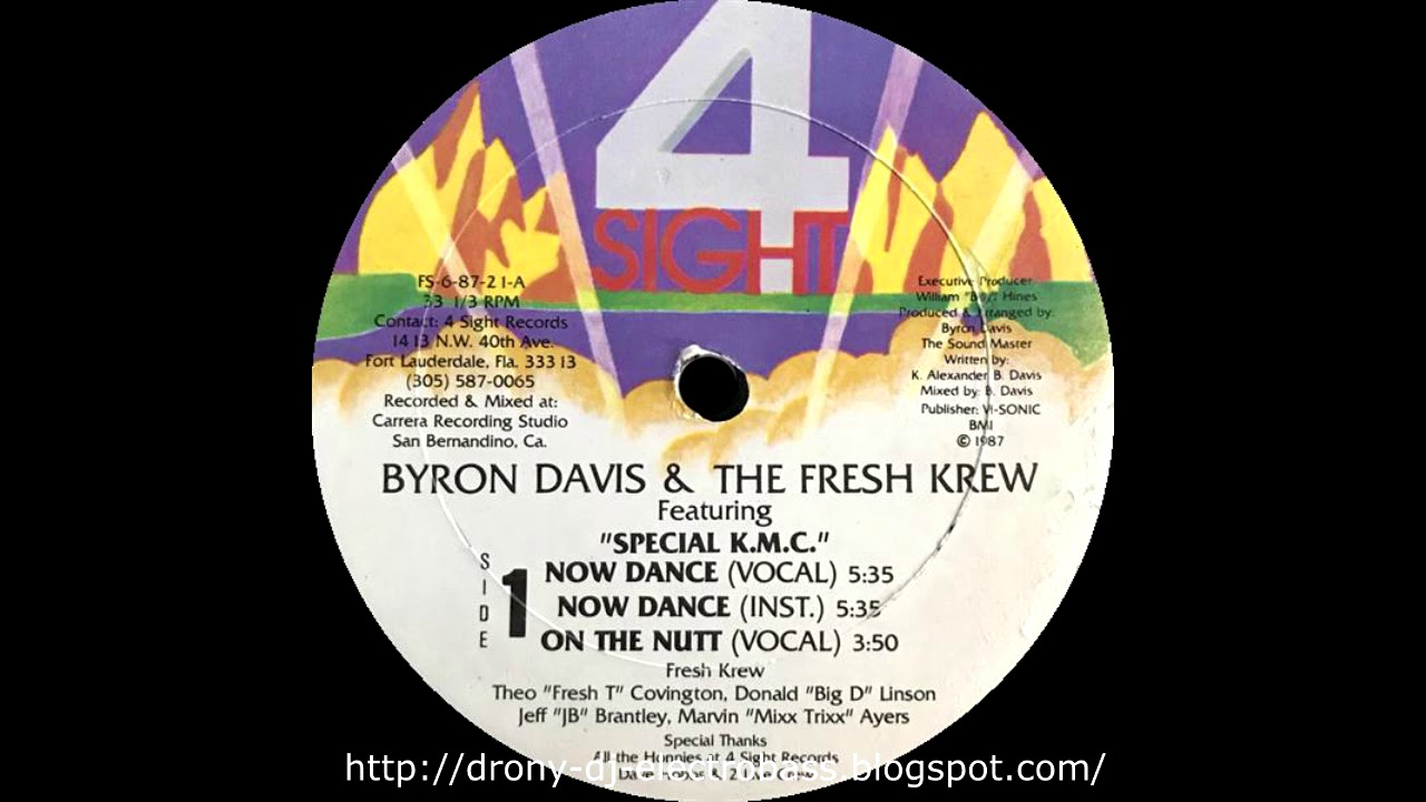 Byron Davis And The Fresh Krew - Now Dance (Instrumental)