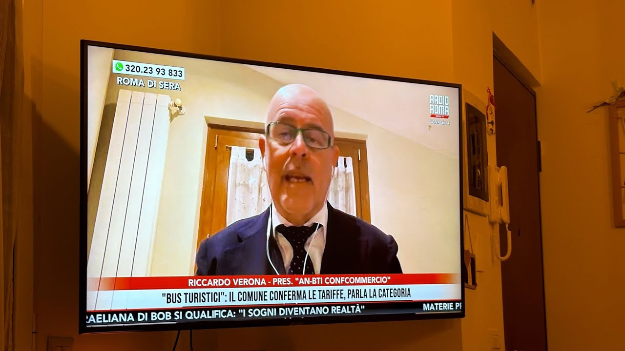 Sicurezza, Rinnovo Parco Mezzi, Tariffe Ztl, Accise - Pres. Riccardo Verona a 'Roma di Sera ROMA' TV