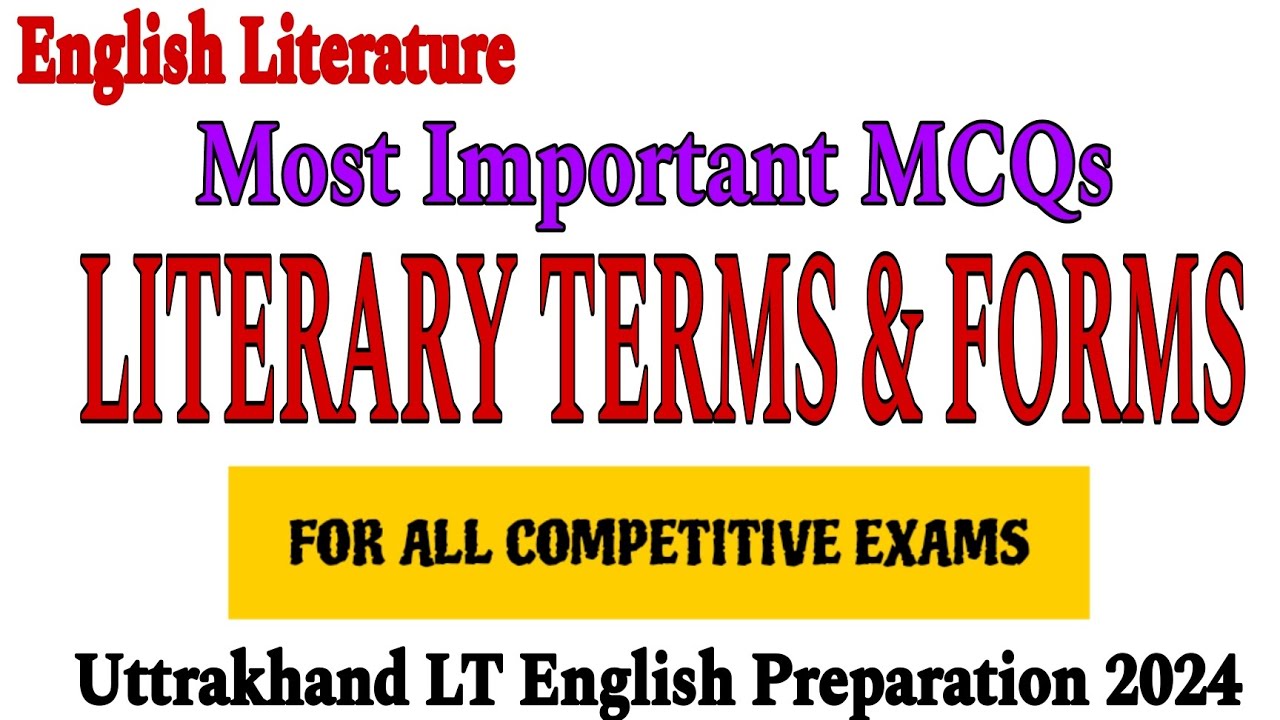 literary forms and terms | literary forms and movements | literary terms in english literature