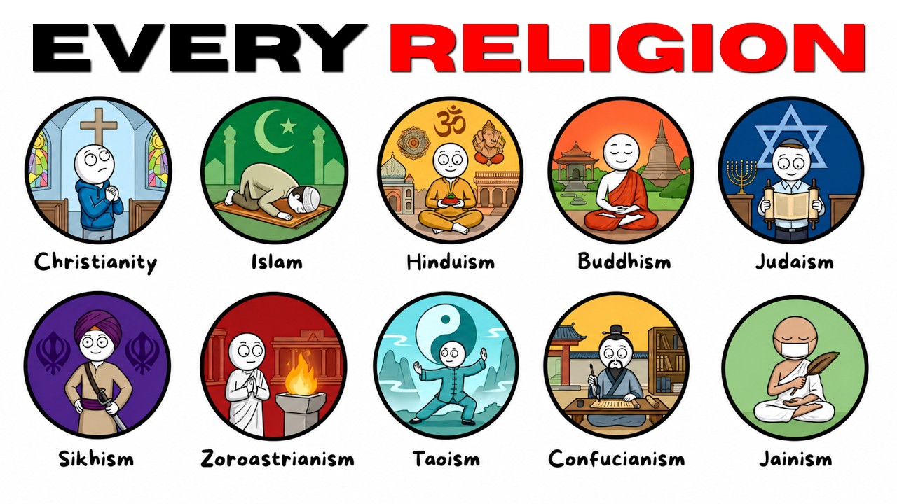 Every Major Religion & What They Actually Believe Explained