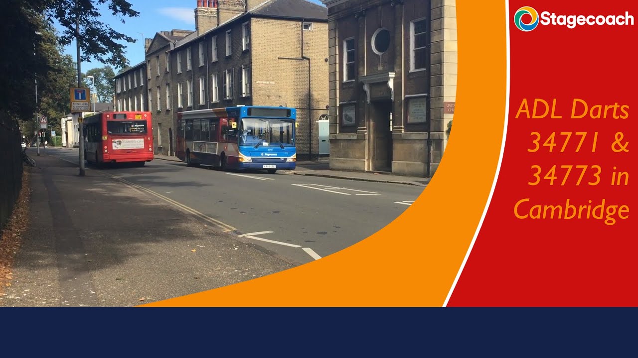 A Sight of the Past - Stagecoach East Darts 34771 & 34773 in Cambridge