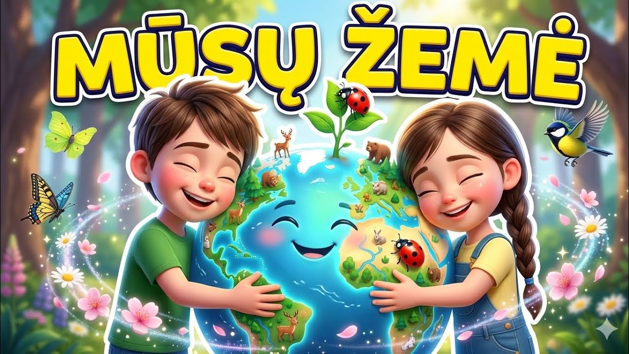 ​Mūsų Žemė &ndash; tai namai 🌍 | Dainelė vaikams apie gamtą | Smalsūs vaikučiai