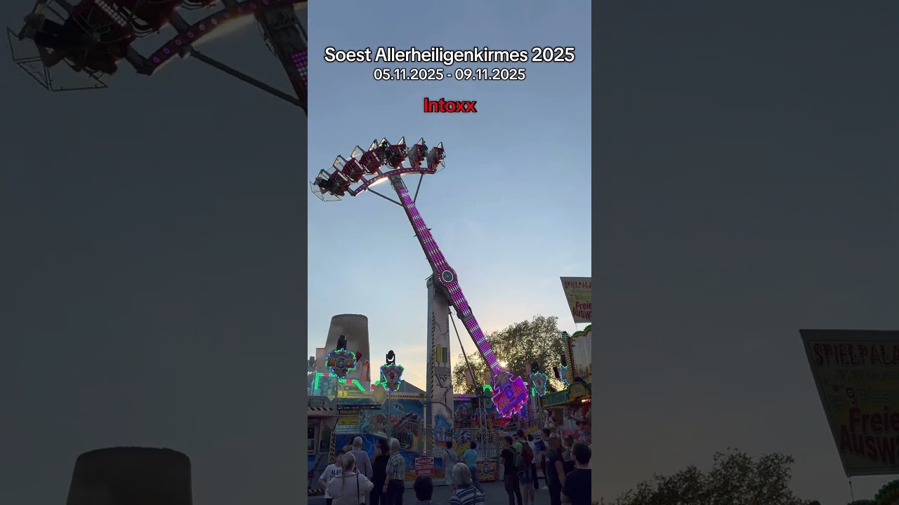 🎢 Allerheiligenkirmes Soest 2025 &ndash; Die krassesten Fahrgesch&auml;fte! 😍🔥 #soest #allerheiligenkirmes