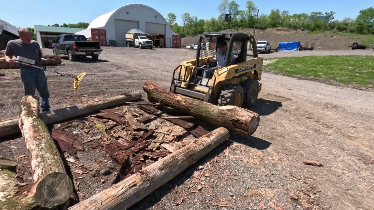 custom sawing slippery elm logs # 558