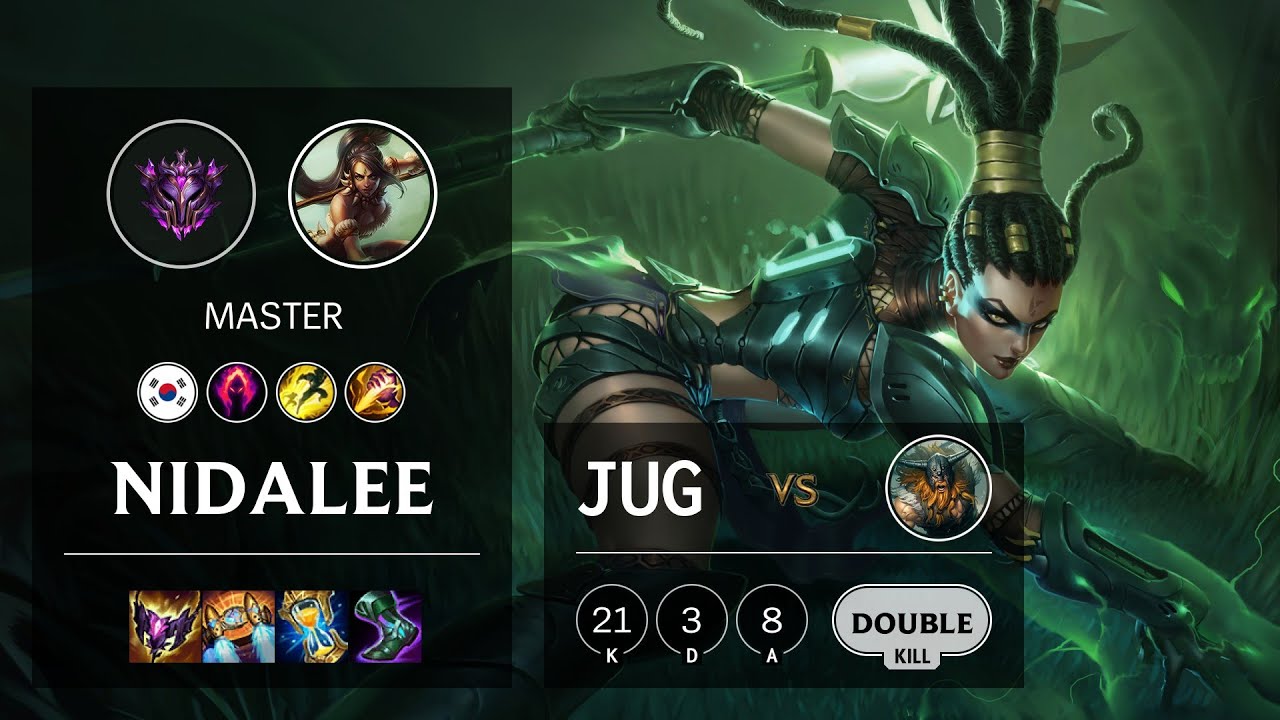 Nidalee Jungle vs Olaf - KR Master Patch 11.23