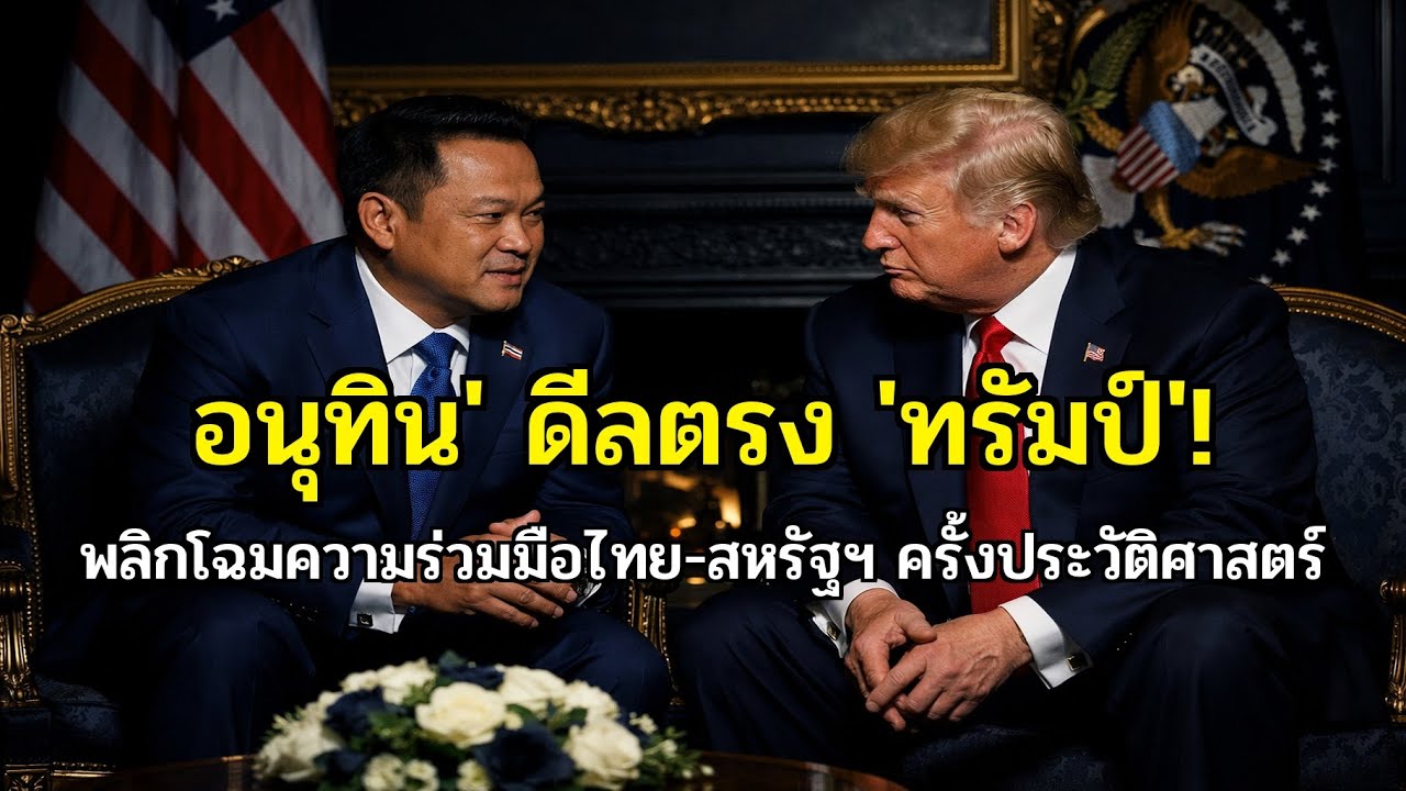 อนุทิน' ต่อสายตรง 'ทรัมป์' ดีลลับเขย่าโลก! เปิดยุทธศาสตร์ใหม่ไทย-สหรัฐฯ ที่คุณต้องรู้