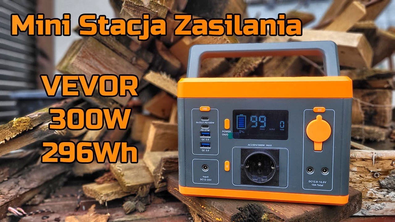 Vevor Stacja Zasilania 300W 296Wh - TEST