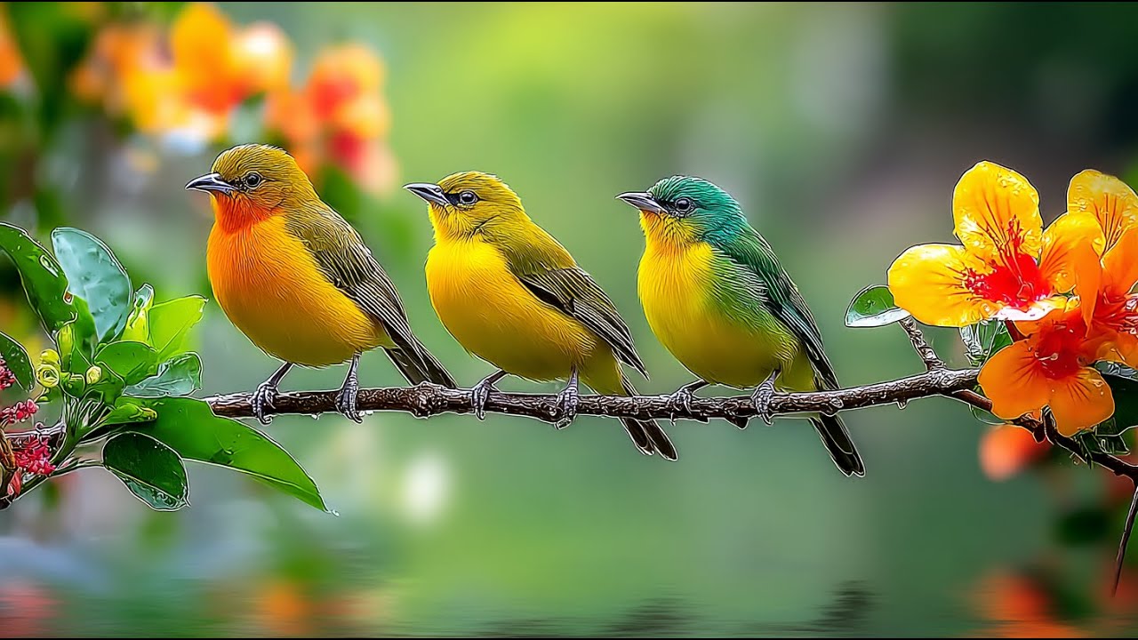 Relaxing Piano and Bird Sounds | Beautiful Nature Ambience for Peaceful Mind