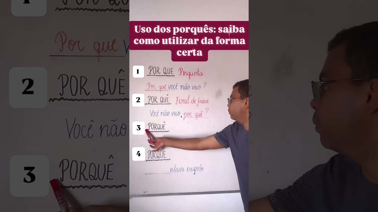 Uso dos porqu&ecirc;s: saiba como utilizar da forma certa#concursos #concursopublico #humortiktok