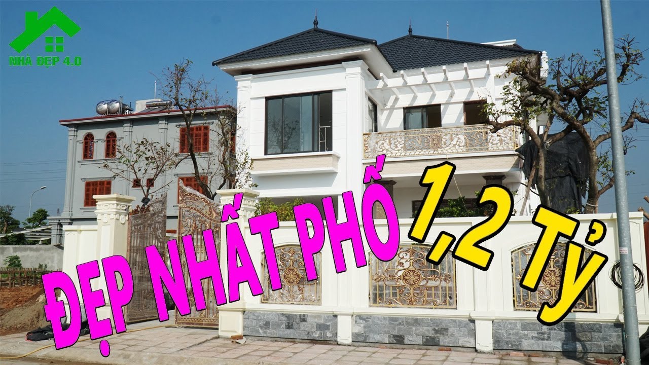 Mẫu biệt thự 2 tầng có THIẾT KẾ ĐẸP NHẤT TỈNH VĨNH PHÚC chỉ hơn 1 TỶ ĐỒNG