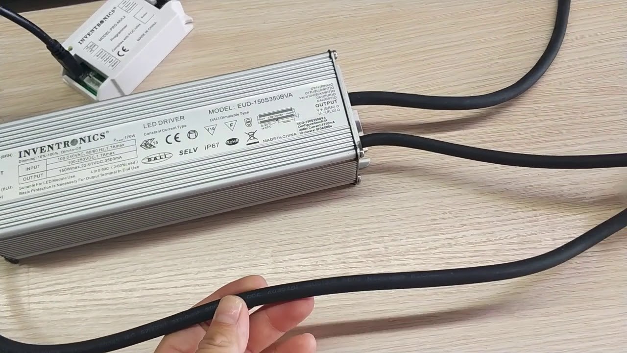 How To Set Inventronics EUD Dali Dimmable LED Driver's Output Current