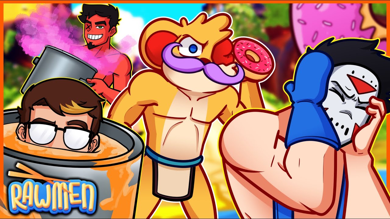 FINALLY A FOOD FIGHTING GAME!!!! [RAW MEN] w/Cartoonz, Delirious, Kyle