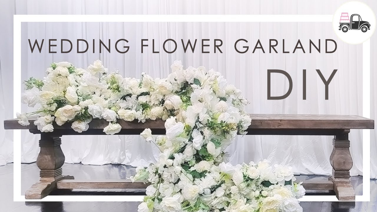 RENT + RETURN  WEDDING FLOWER GARLAND... EASY DIY JUST ZIP + SHIP!