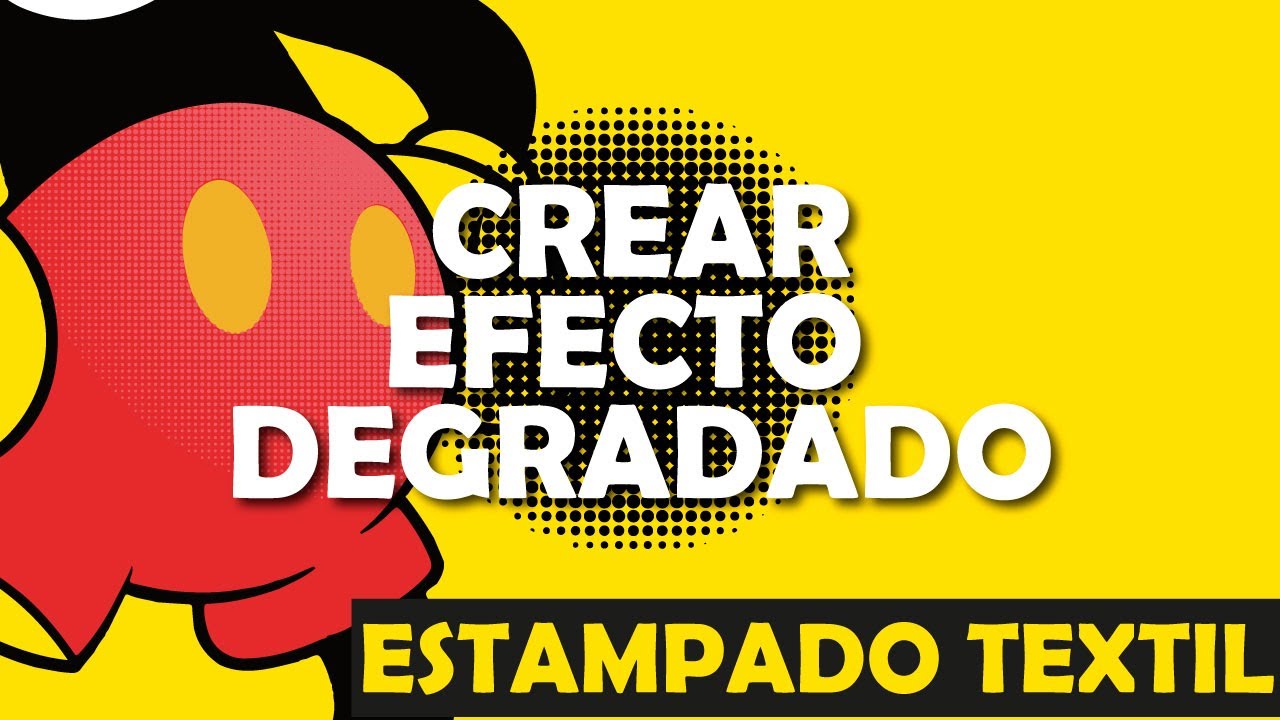 EFECTO DEGRADADO con ADOBE ILLUSTRATOR para SERIGRAFIA  | ESTAMPADO TEXTIL