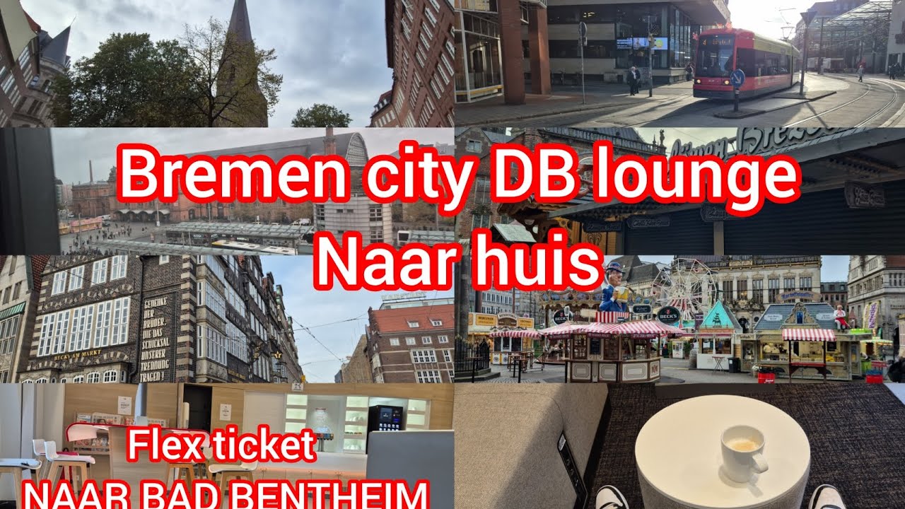 Bremen city + DB flex ticket naar Bad bentheim en DB lounge 1st klas