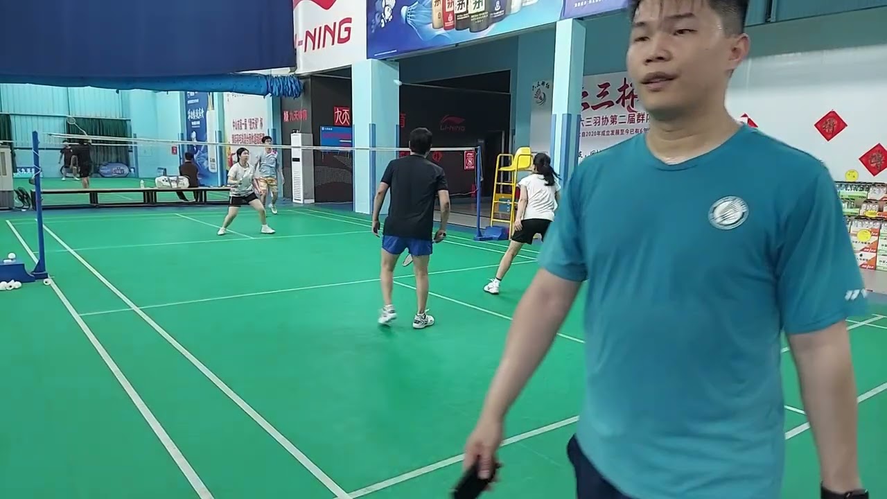Badminton game, Zhongshan, China 2 28 26 3