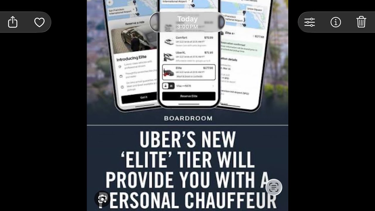 Uber запускает Uber Elite в Лос-Анджелесе, Сан-Франциско и Нью-Йорке. Для лучших из лучших. Оплата?