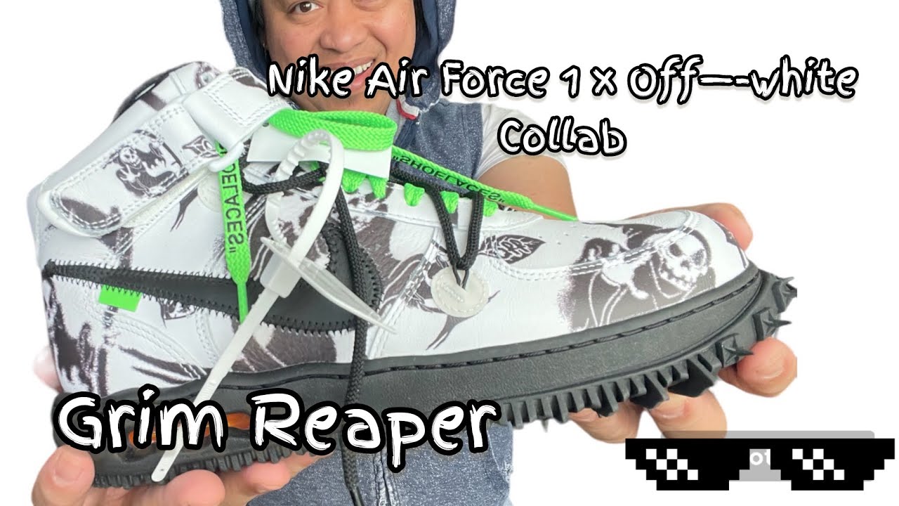 Unboxing Off—white X Nike Air Force 1 | on feet | the Grim Reaper